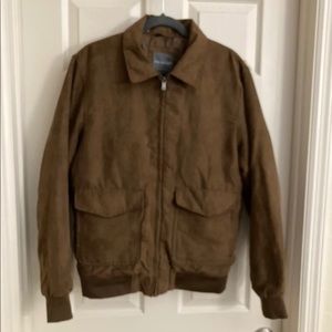 primark brown faux fur collar jacket/coat